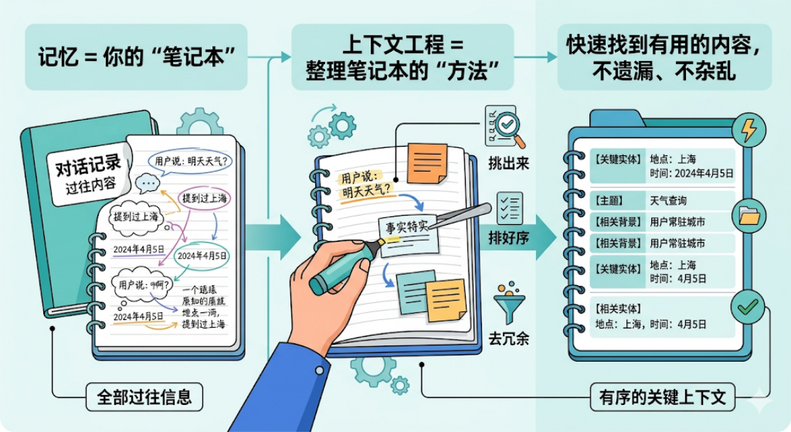 记忆与上下文工程的笔记本类比